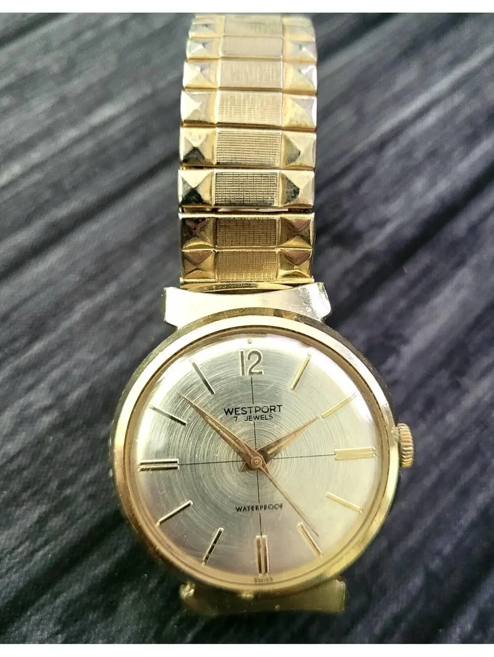 Rare‎ Vintage Wesclox Westport Mechanical Mens Watch Runs